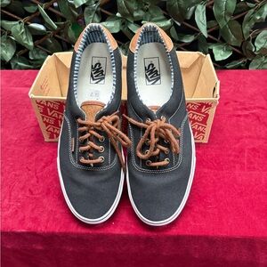 Vans Men's Black and Brown Sneakers